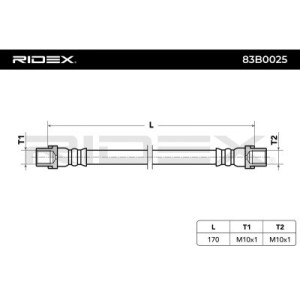 Flexible de frein AUDI, VW 4B0611775, 4B0611775