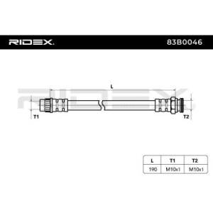 Flexible de frein CITROËN, PEUGEOT 4806A1, E168137, 4806A1
