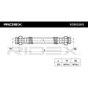 Flexible de frein PEUGEOT 480653, 481629