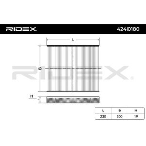 Filtre d'habitacle ALFA ROMEO 50511785, 71775822, 77365352