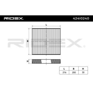 Filtre d'habitacle ALLISON 474, 27277CL025, 272472Y000