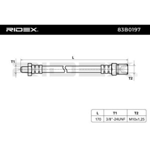 Flexible de frein FIAT 4108899, 4234923