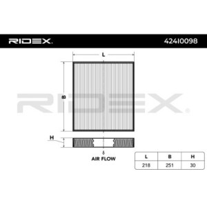 Filtre d'habitacle HYUNDAI 087903K000A, 971332B010, 971333K000