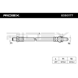 Flexible de frein FORD 1011342, 1014204, 1106648