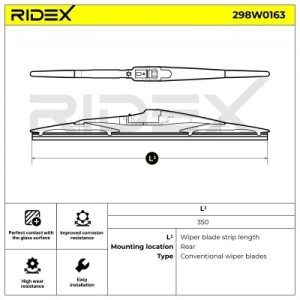 Essuie-glace arrière HYUNDAI 983601G000, 988202B000, 983601G000
