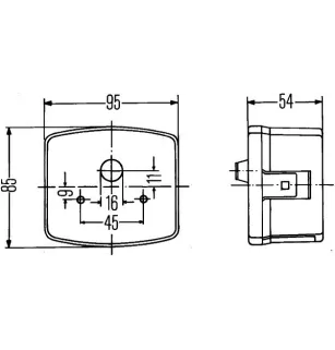 Luce freno posteriore rossa Hella 2SE 003 182-011