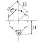 Alternador de 14 V y 70 amperios Valeo 2541671, A13N260, A13N291, portador 30-60050-04