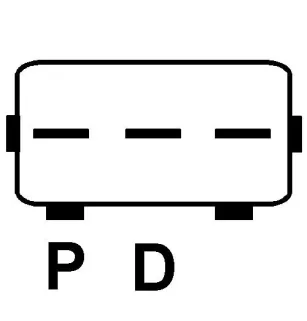 Altérnateur 14V 90Amp Mitsubishi A003TB6581, A3TB6581, HC-PARTS CA1972, Mazda RF7J-18-300A