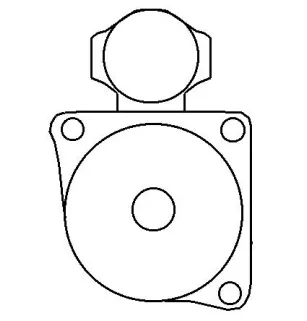 Arrancador 12V 1.1Kw 10 dientes Bosch 0001121408, 0001121409, Volkswagen 02Z911023E, 02Z911023EX