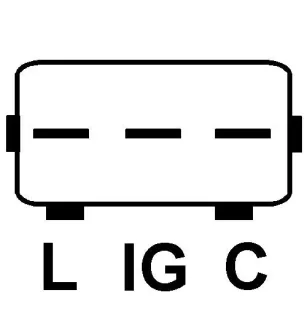 Alteración de 14V 75amp Denso 102211-2600, Bosch 1986a01263, Suzuki 31400-80G01, 31400-80G1