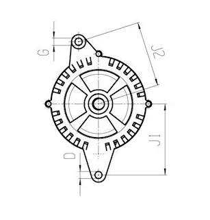 Alteración de 28V 150amp Caterpillar 10R7946, Motorola USA 110-431, Cummins 3640732, Motorola USA 8SC3068V