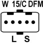 Altérnateur 28V 100Amp Scania 1884268, 1888010, 2395908, Bosch 1986A00866