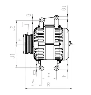 Alternador 230A Audi/BMW 12317575347, 12317603782, FG23S010, FG23S043