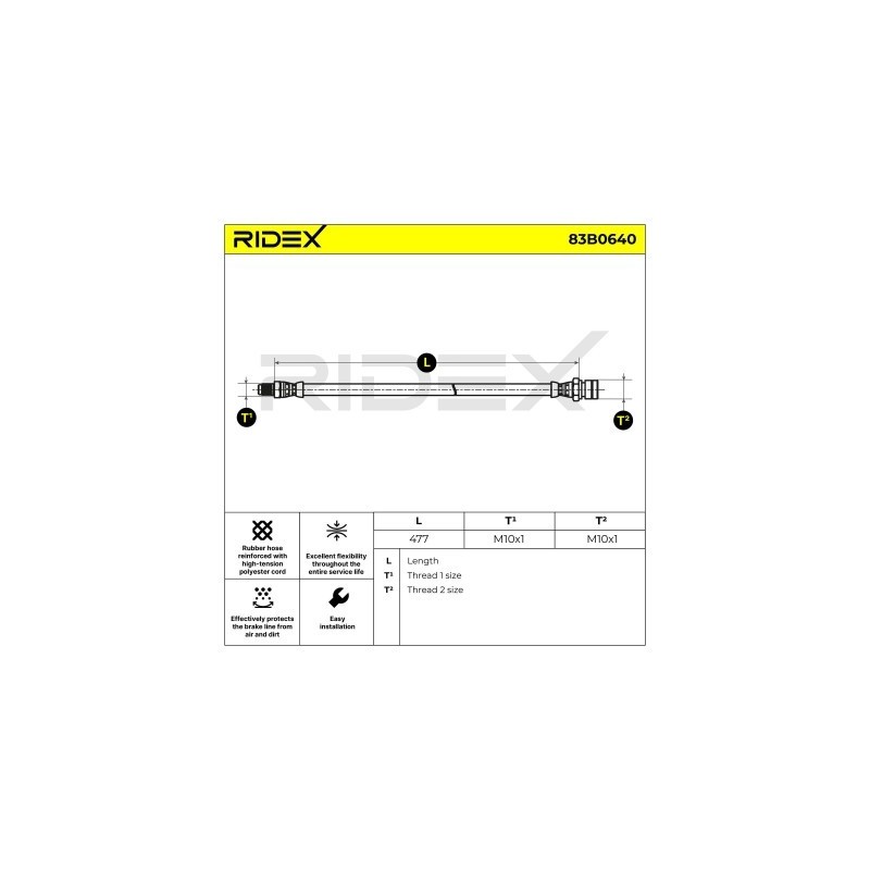Flexible de frein MERCEDES-BENZ 4604285135, A4604285135, 113611701