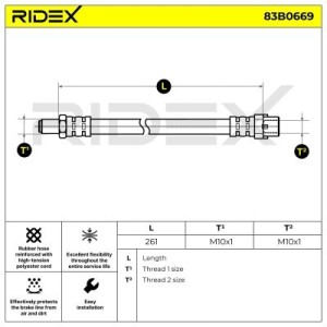 Flexible de frein BMW 34306792253