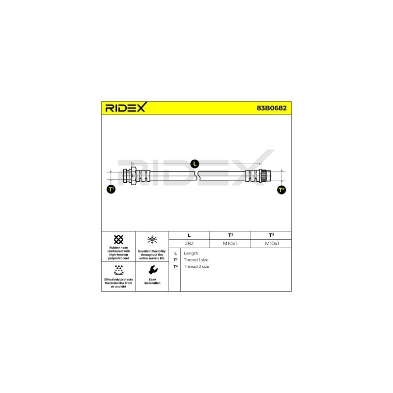 Flexible de frein CITROËN 4806E3, 4806E3