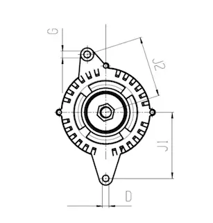 Alternador Chrysler Gran Voyager, Jeep Wrangler 3.8L - 04727865AB