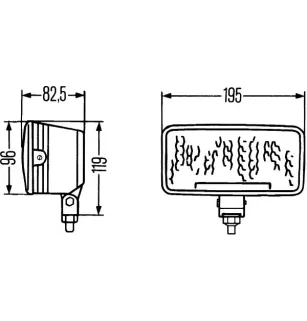 Faretto a lungo raggio Hella 1FD 005 700-301