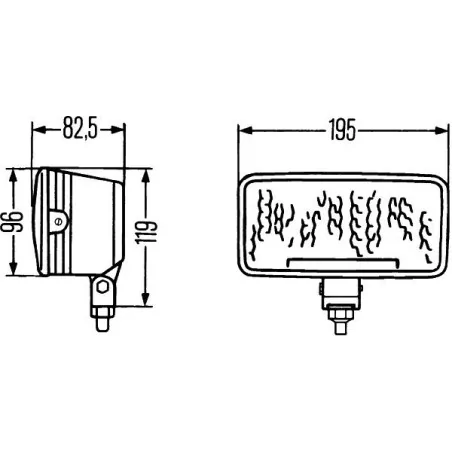 Refletor de longo alcance hella 1FD 005 700-301