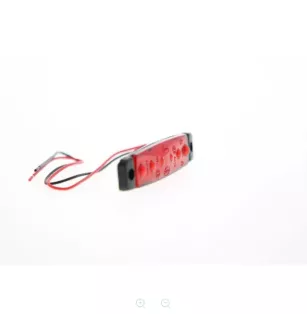 Clearance light 6 LEDs extra flat 24 volts red