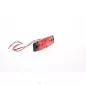 6 LED extra flat 24 volt red clearance light