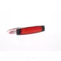 6 LED extra flat 24 volt red clearance light