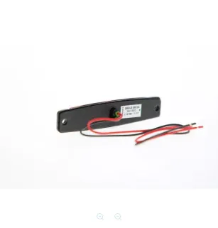 6 LED extra flat 24 volt red clearance light