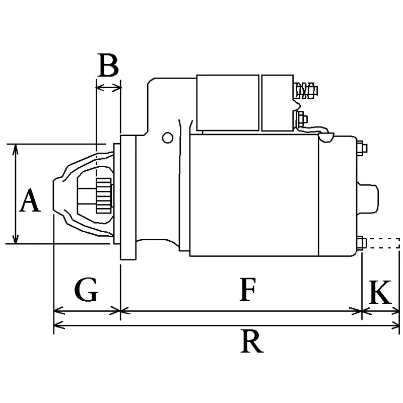 Démarreur 12V 1.2KW 8T Pour Kubota Mitsubishi, Démarreur De Moteur M0T90881 16853-63011 16853-63014