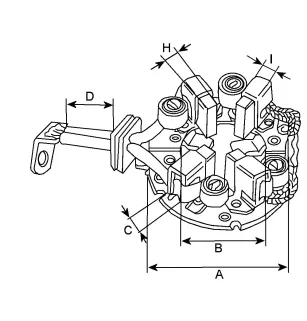 Komplette Registerkarte für Bosch 0001107476 Starter, 00011074777
