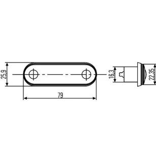 Hella position light 2PF 959 590-202