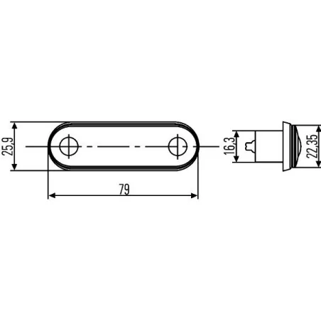 Luce di posizione Hella 2PF 959 590-202