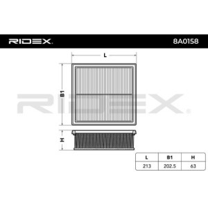 Filtre à air ABARTH 834849, 13452141, 13452141