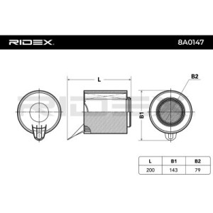 Filtre à air BMW 13717532754, 1438687, 7532754