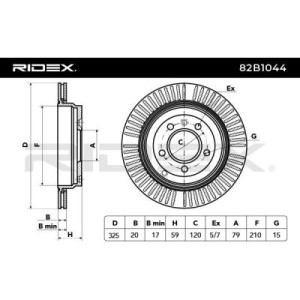 Disque de frein LAND SDB000632, SDB000633, SDB000634