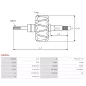 Rotor d’alternateurs pour BOSCH 0120488109, 0120488185