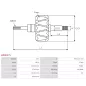 Rotor d’alternateurs pour BOSCH 0120468143, 0120468145, 0120469119, 0120469120