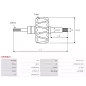 Cópia de Rotor d’alternateurs pour BOSCH