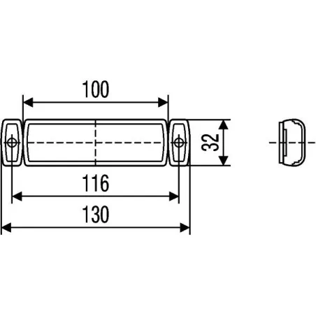 Hella 2PG 008 645-631 position light