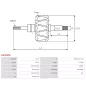 Rotor d’alternateurs pour BOSCH 0123510033