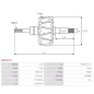 Rotor d’alternateurs pour BOSCH 0120489756