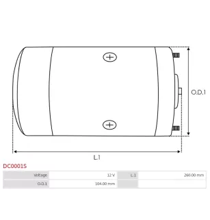 Moteurs à courant continu Remplace BOSCH 0101302067, 0101302068, 0101302075