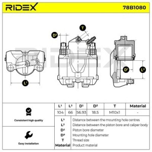 Étrier de frein BMW 34116769091, 34116778145