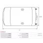 Moteur à courant continu Remplace DC MOTOR UD101677DC