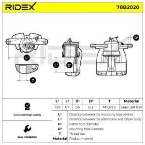 Étrier de frein SEAT 6Q0615124, 6Q0615124, 6Q0615124A