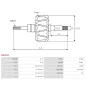 Rotor d’alternateurs pour HITACHI LR170418