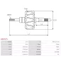 Rotor d’alternateurs pour HITACHI LR150201