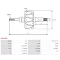 Rotor d’alternateurs pour HITACHI LR180501