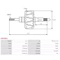 Rotor d’alternateurs pour HITACHI A2020, A2033