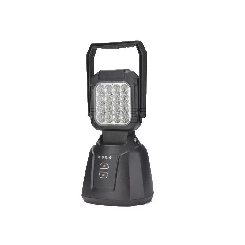 Luz de trabalho magnética quadrada 16 LEDs magnética recarregável 1280 LUMENS