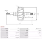 Rotor d’alternateurs pour VALEO A13N10, A13N109, A13N120, A13N126, A13N127